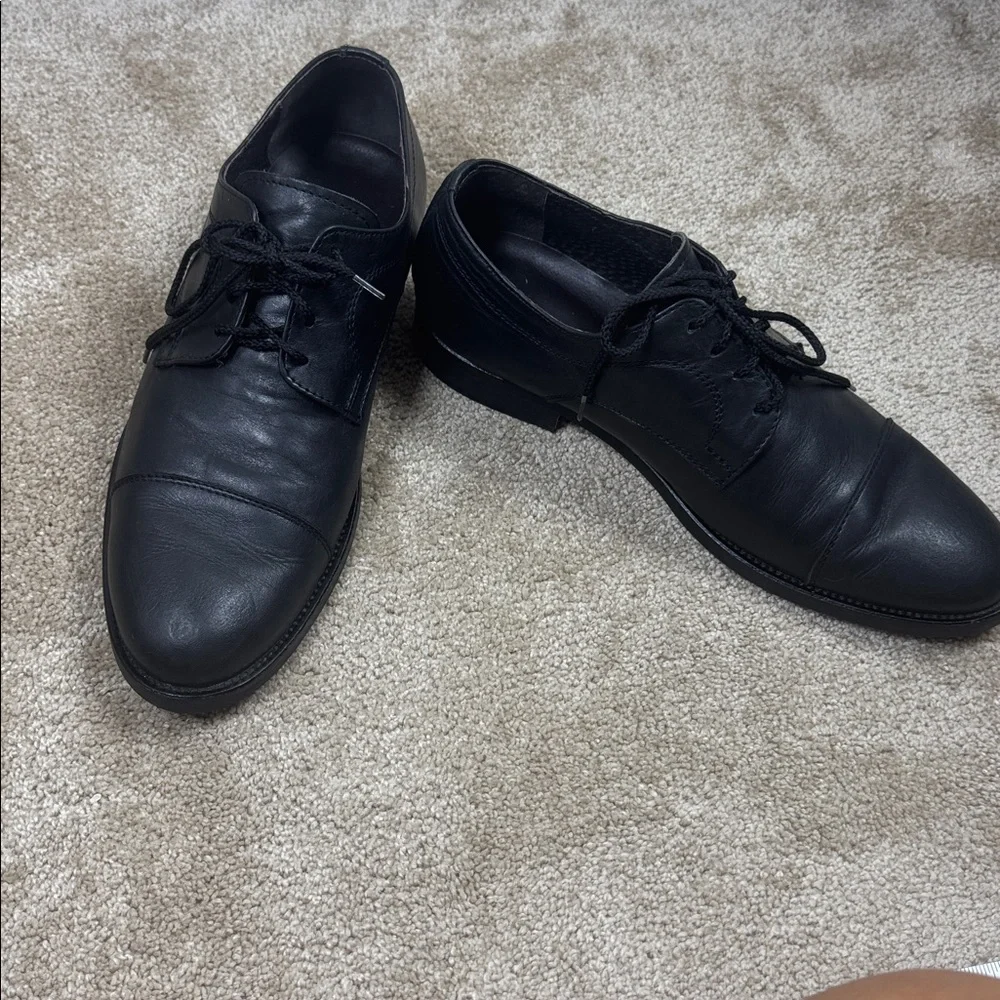 Vero Cuoio  Draghi Black Leather‎ Oxfords